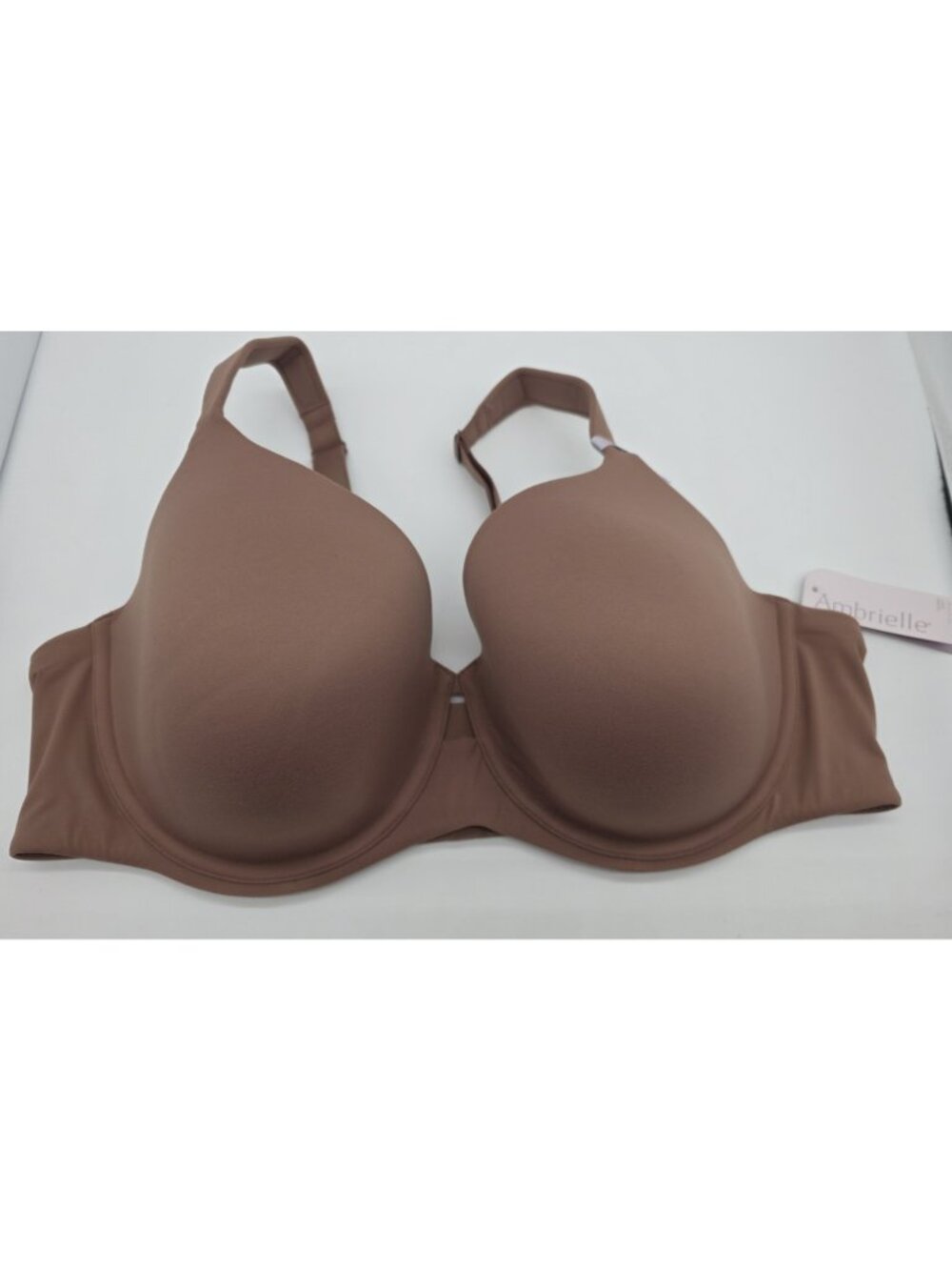 Ambrielle Bra Womens Size 44DD Brown Super Soft Full Coverage Underwire Padded